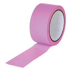 【廃番商品】トラスコ中山 弱粘着養生用テープ ピンク 25mm×25m JYT2525P