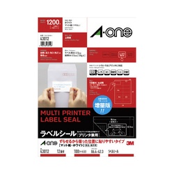 ラベルシール兼用ずらせるタイプＡ４判１２面１００枚