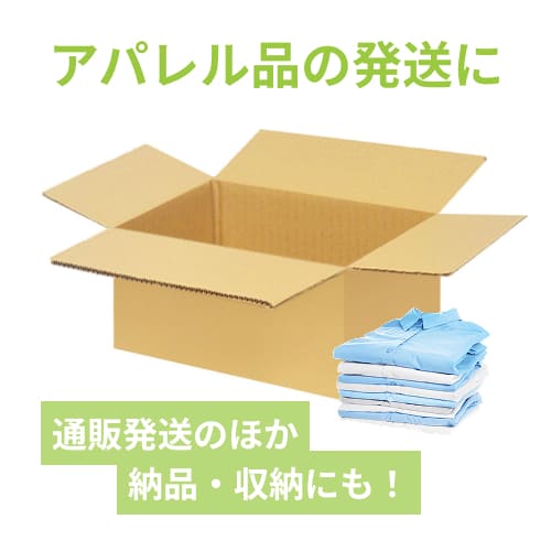 宅配60サイズ】衣類、服飾雑貨向けダンボール箱（253×183×133mm）3mm B