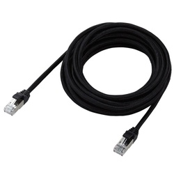ＬＡＮケーブル　ＣＡＴ８　５ｍ　メッシュ　ブラック