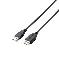 エコＵＳＢ２．０延長ケーブル　１ｍ　ＢＫ