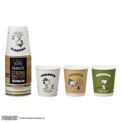 紙コップ FMX ASストロングカップスヌーピー 250ml 15個 サンナップ