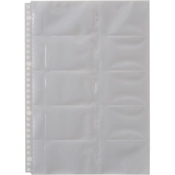 アクアドロップス名刺ポケット両面Ａ４　１０枚×１０