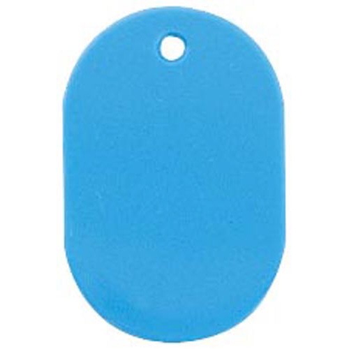 番号札　大　無地　青　６０×４０ｍｍ　１０個入