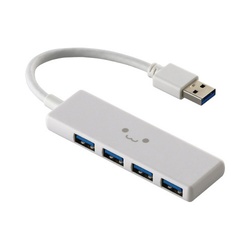 ＵＳＢハブ（ＵＳＢ−Ａ×４）バスパワー　しろちゃん