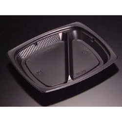 リスパック 軽食容器 バイオデリカ HM 320-2 B 黒 本体