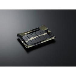 中央化学 寿司容器 HS 波ね皿 21-15 壮月BK-BK 本体