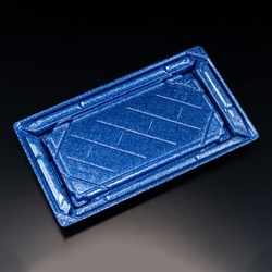 リスパック 寿司容器 バイオPS 美枠寿司 2-5B ステラブルー 本体