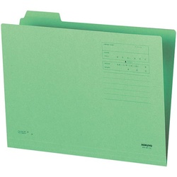 １／４カットフォルダー　第１見出し　Ａ４　緑１０枚