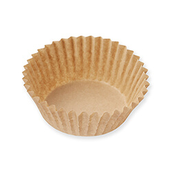 【廃番商品】シンメイ おかずカップ 両面シリコンクラフトケース 丸型 60×30 クラフト 200枚