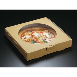 パックスタイル ピザ箱 窓付 ピザボックス 10インチ 未晒クラフト
