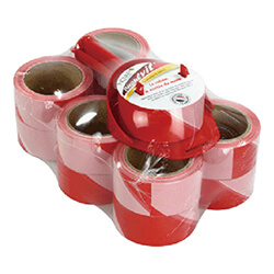 【廃番商品】標識テープ50mm×100m　赤/白　【ＮＯＶＡＰ ホルダー付き表示テープ ＳＰＥＥＤ ＴＡＰＥ［［Ｒ上］］用