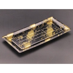 リスパック 刺身容器 ふれあいL 25-12B こうとく金 本体