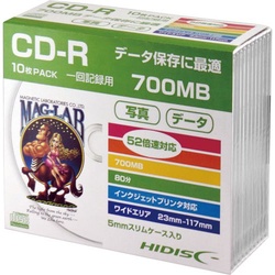 ＣＤ−Ｒ　データ用　スリムケース１０枚