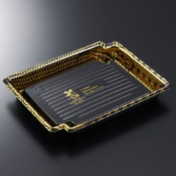 中央化学 刺身容器 BCF かく鉢 20-16 彰BK-BK 本体