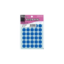 タックタイトル　直径１５ｍｍ　５９５片入　青