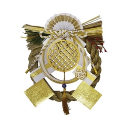 七宝文様飾り　月丸