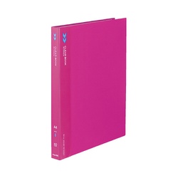 クリヤーブックＫ２　固定式Ａ４縦４０Ｐピンク