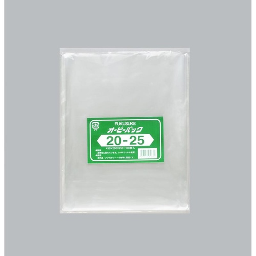 テープ無 OPP袋 オーピーパック No.20-25 100枚入 福助工業