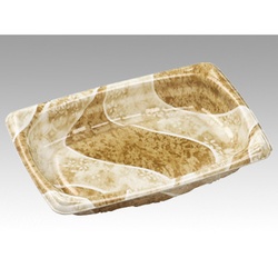 軽食容器 MFP角デリ21-13(37) 本体 香川茶W エフピコ