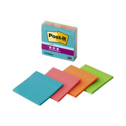 強粘着ノートマルチカラー１　７５×７５　４冊×５
