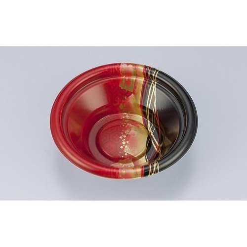 どんぶり容器 TN丸盛丼16 菱波赤本体 シーピー化成