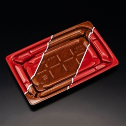 リスパック 弁当容器 バイオデリカ優枠18-11B 本体 K-とうび赤