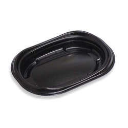 軽食容器 D’sプラスinDR23-16 黒 デンカポリマー