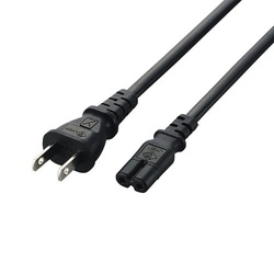 ノートＰＣ電源ケーブル　２ｐｉｎ−２ｐｉｎ　２ｍ