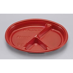 シーピー化成 弁当容器 BF弁当内22 赤 本体 発泡