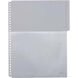 カラーベースハーフポケット　黒　１０枚入