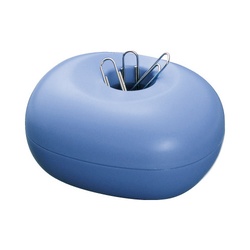 クリップケース　ゼムクリップ５０ｇ付き　青　１０個