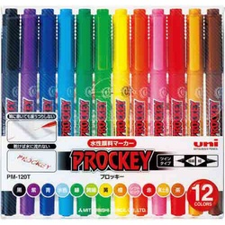 水性マーカー　プロッキー　細・極細　１２色セット