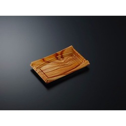 中央化学 刺身容器 CF 船 40 木理BR 本体