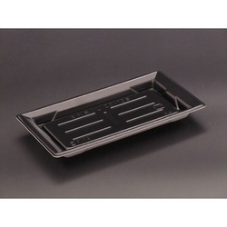 リスパック 刺身容器 ふれあいL 20-12B 黒 本体