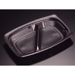 リスパック 軽食容器 バイオデリカ HM 310-2 B 黒 本体