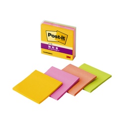 強粘着ノートマルチカラー６　７５×７５　４冊×５