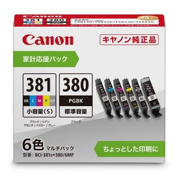 インクタンク　ＢＣＩ−３８１Ｓ＋３８０／６ＭＰ