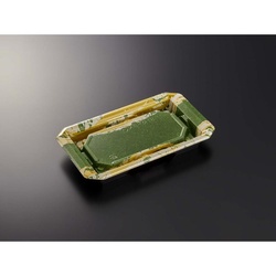 中央化学 寿司容器 HS澄板18-11 若草GN-BK 本体