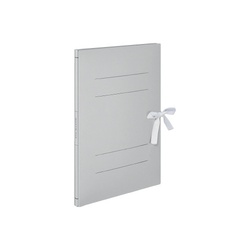 ガバットファイル（活用タイプ・紙製）紐付Ａ４縦　灰