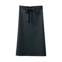 ロングエプロン サロンエプロン 兼用 黒 フリーサイズ 住商モンブラン