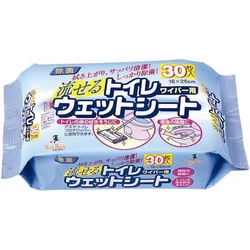トイレワイパーウェットシート　３０枚入×５