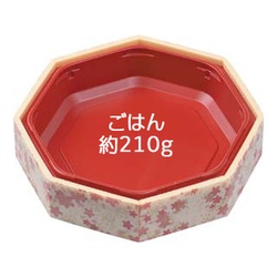 エフピコ どんぶり容器 WIC-八角15 本体 花かすみ