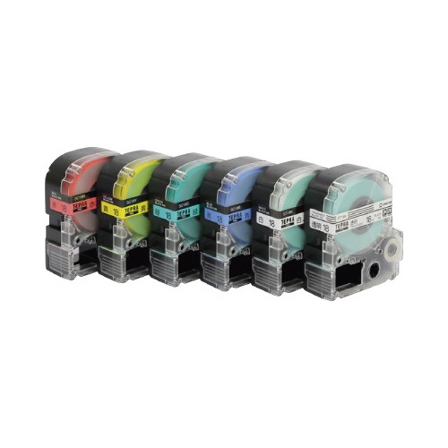 テプラＰＲＯテープ　ベーシックパック１８ｍｍ６個入