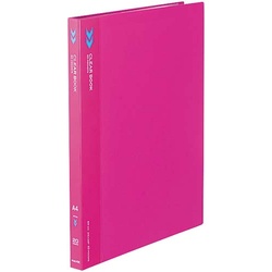 クリヤーブックＫ２　固定式Ａ４縦２０Ｐピンク１０冊
