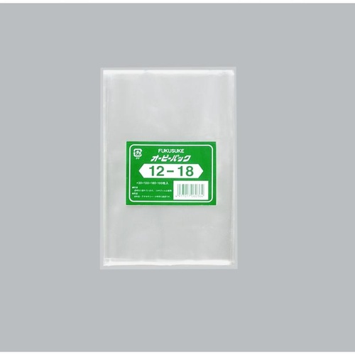 テープ無 OPP袋 オーピーパックC No.12-18 100枚入 福助工業