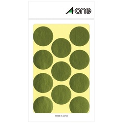 カラーラベル　丸型　３０ｍｍ径　金