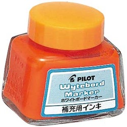 【廃番商品】ホワイトボードマーカー専用補充インキオレンジ×１０