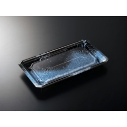 中央化学 寿司容器 HS澄板26-14 天目B-BK 本体