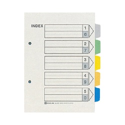 カラーインデックス　Ａ５縦　５山　１０組